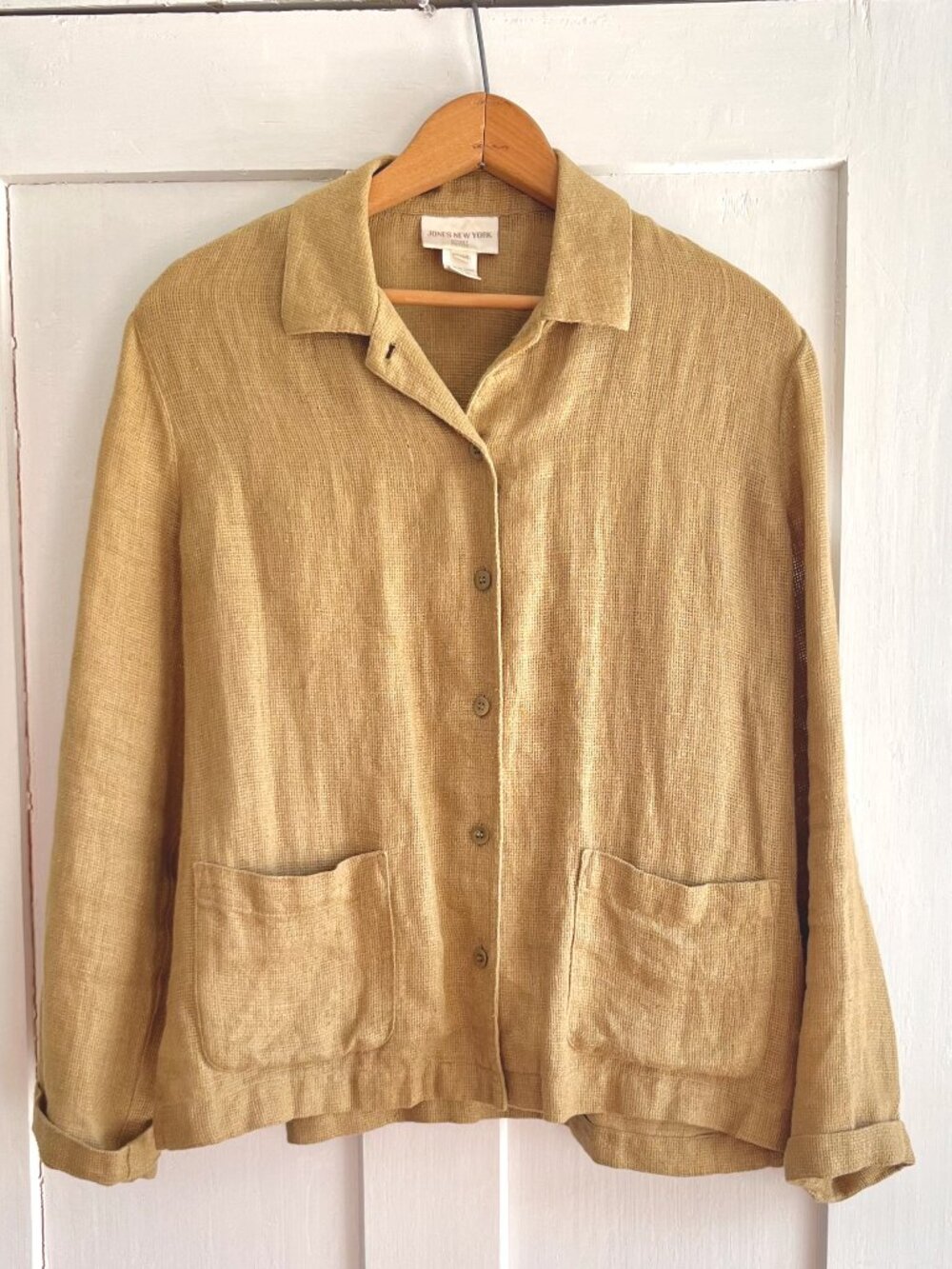 Vintage Woven Linen Jacket